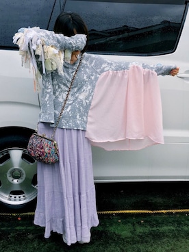 「青文字系」｜kannaさん（レディース・149cm）の夏コーディネート