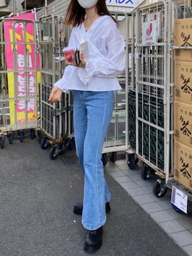 「SpRay PREMIUM（スプレイプレミアム）のアイテム（アクセサリー）」を使った、𝚖𝚒𝚔𝚊さん（レディース・176cm）の春コーディネート