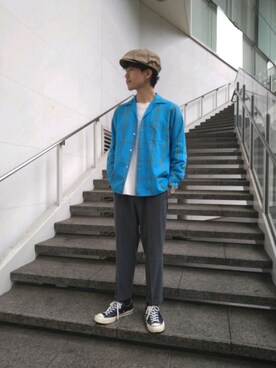 「arth」｜「アイテム（スラックス）」を使った、TSUYUKIさん（メンズ・176cm）の冬コーディネート