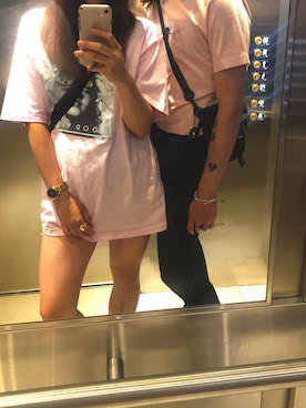 「Marc by Marc Jacobs（マークバイマークジェイコブス）のアイテム（アナログ腕時計）」を使った、rrrさん（レディース・159cm）の夏コーディネート