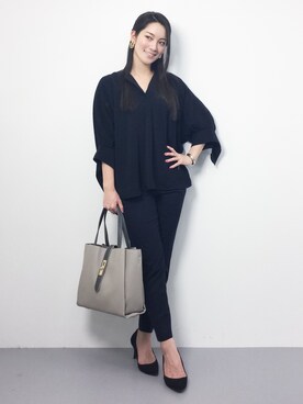 飯田有衣さん（レディース・161cm）の冬コーディネート