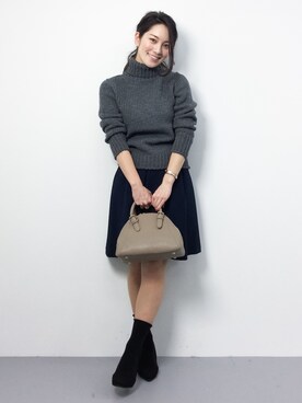 飯田有衣さん（レディース・161cm）の冬コーディネート