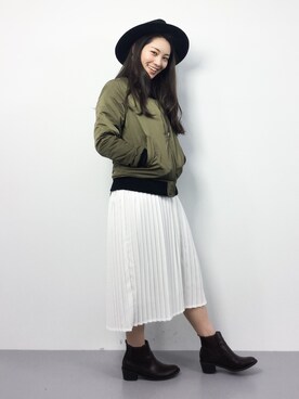 飯田有衣さん（レディース・161cm）の冬コーディネート