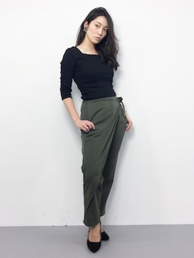 飯田有衣さん（レディース・161cm）の冬コーディネート