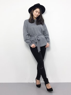 飯田有衣さん（レディース・161cm）の冬コーディネート