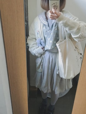 「keisuke kanda（ケイスケカンダ）のアイテム（スカート）」を使った、にゅるさん（レディース・153cm）の秋コーディネート