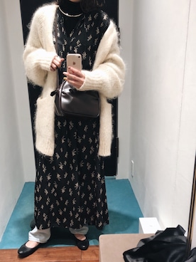 「Levis」｜「アイテム（ワンピース/ドレス）」を使った、Nagisaさん（レディース・165cm）の冬コーディネート