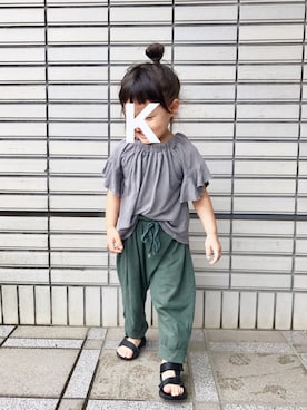 「teva風」｜kaaam*さん（キッズ・90cm）の夏コーディネート