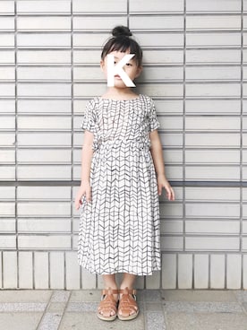 「テキスタイル」｜kaaam*さん（キッズ・100cm）の夏コーディネート