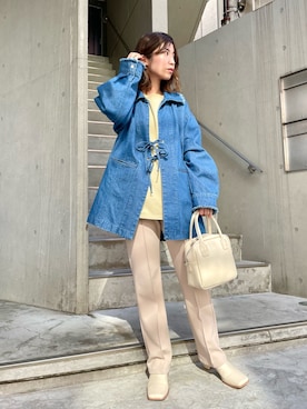 「Kastane」｜「アイテム（カバーオール）」を使った、shibuya   mioさん（レディース・152cm）の冬コーディネート