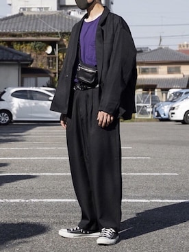 「FREAK'S STORE（フリークスストア）のアイテム（テーラードジャケット）」を使った、RY0さん（メンズ・170cm）の秋コーディネート