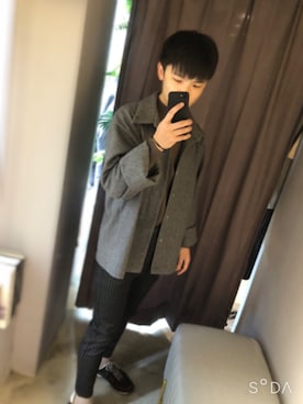 「BRUNO（ブルーノ）のアイテム」を使った、자홍さん（メンズ・169cm）の冬コーディネート