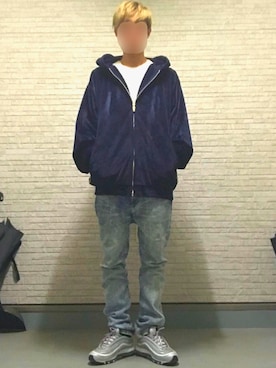 「AIR MAX」｜「アイテム（その他アウター）」を使った、よしきさん（メンズ・173cm）の冬コーディネート