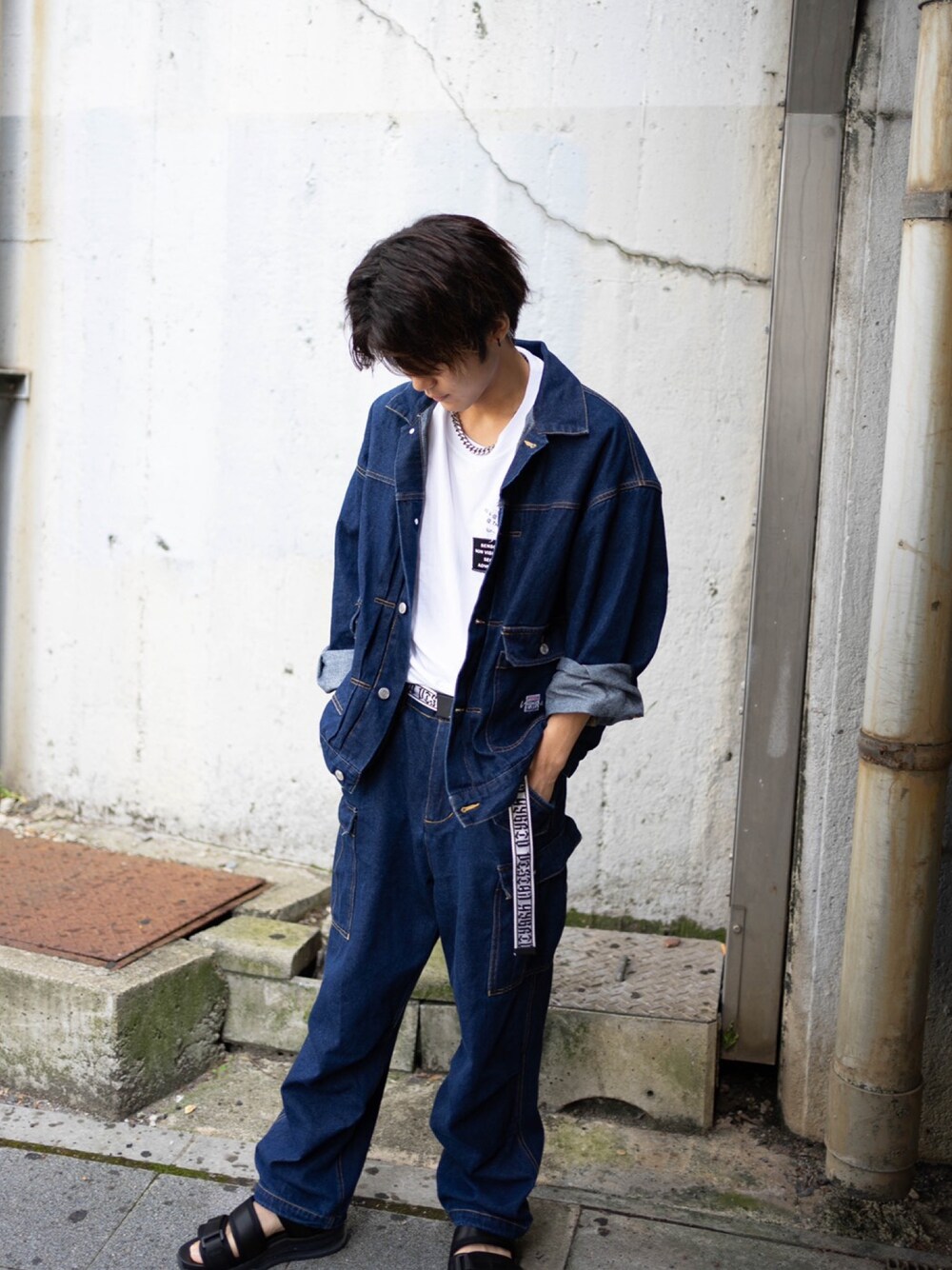 DIESEL デニム　セットアップ デニム diesel セットアップ 夏 DIESELのトップスを使った デニム