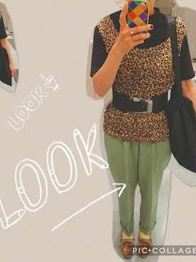 「アイテム（その他トップス、ブラウン系）」を使った、たかさん（レディース・160cm）の夏コーディネート