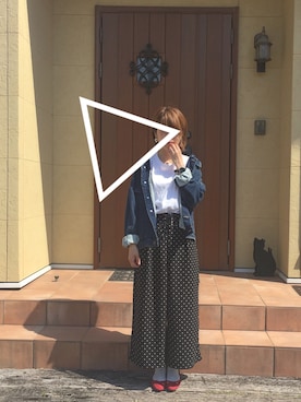 「アイテム（ピアス（両耳用））」を使った、まぁさん（レディース・159cm・30代）の春コーディネート