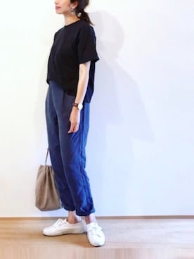 「SUPERGA（スペルガ）のアイテム」を使った、たろ☺︎さん（レディース・165cm）の夏コーディネート