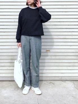 「COMME CA ISM（コムサイズム）のアイテム」を使った、たろ☺︎さん（レディース・165cm）の春コーディネート