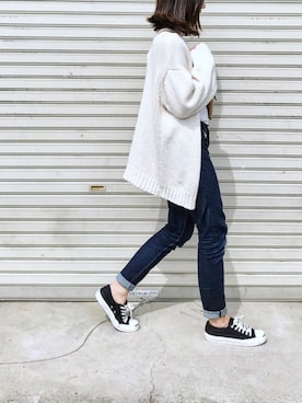 「CONVERSE（コンバース）のCONVERSE コンバース ジャック パーセル / JACK PURCEL（スニーカー）」を使った、たろ☺︎さん（レディース・165cm）の春コーディネート