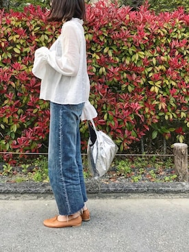「merlot plus（メルロープリュス）のアイテム」を使った、たろ☺︎さん（レディース・165cm）の春コーディネート