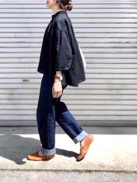 「Aura（アウラ）のアイテム（アクセサリー）」を使った、たろ☺︎さん（レディース・165cm）の春コーディネート