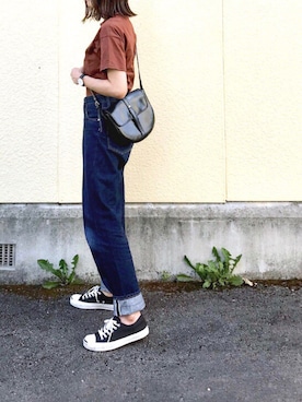 「CONVERSE（コンバース）のCONVERSE コンバース ジャック パーセル / JACK PURCEL（スニーカー）」を使った、たろ☺︎さん（レディース・165cm）の夏コーディネート