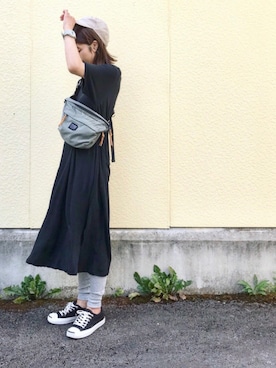 「URBAN RESEARCH Sonny Label（アーバンリサーチサニーレーベル）のアイテム（帽子）」を使った、たろ☺︎さん（レディース・165cm）の夏コーディネート