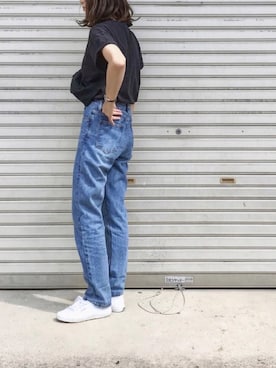 「SUPERGA（スペルガ）のアイテム」を使った、たろ☺︎さん（レディース・165cm）の夏コーディネート