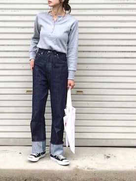 「ROOTOTE（ルートート）のアイテム」を使った、たろ☺︎さん（レディース・165cm）の秋コーディネート