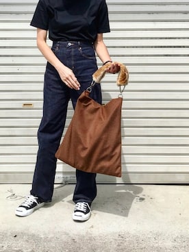 「DOUBLE NAME（ダブルネーム）のアイテム」を使った、たろ☺︎さん（レディース・165cm）の秋コーディネート