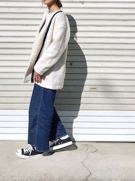 「リップスター」｜「アイテム（ブルゾン）」を使った、たろ☺︎さん（レディース・165cm）の秋コーディネート