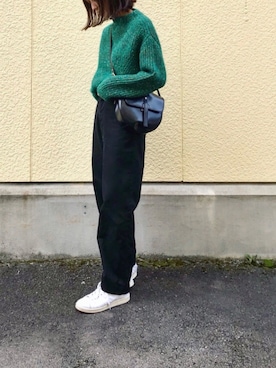 「Willful by lipstar（ウィルフル バイ リップスター）の【Willful by lipstar】3G アゼMIXハイネックニット（ニット/セーター）」を使った、たろ☺︎さん（レディース・165cm）の秋コーディネート