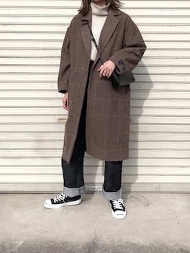 「N.（N. Natural Beauty Basic）（エヌエヌナチュラルビューティーベーシック）のアイテム（ジャケット/アウター）」を使った、たろ☺︎さん（レディース・165cm）の冬コーディネート