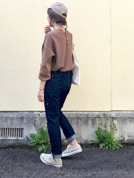 「URBAN RESEARCH Sonny Label（アーバンリサーチサニーレーベル）のアイテム（帽子）」を使った、たろ☺︎さん（レディース・165cm）の春コーディネート