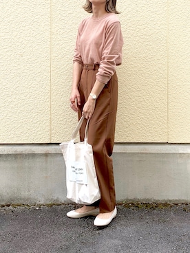 「FOSSIL（フォッシル）のアイテム（アナログ腕時計）」を使った、たろ☺︎さん（レディース・165cm）の秋コーディネート