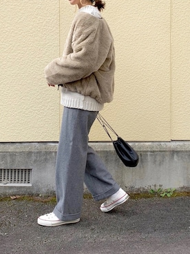 「URBAN RESEARCH Sonny Label（アーバンリサーチサニーレーベル）のアイテム（ブルゾン）」を使った、たろ☺︎さん（レディース・165cm）の秋コーディネート