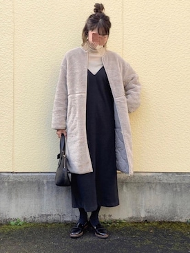 「NOLLEY’S（ノーリーズ）のアイテム（ジャケット/アウター）」を使った、たろ☺︎さん（レディース・165cm）の冬コーディネート