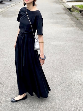 「Ungrid（アングリッド）のアイテム（ピアス（両耳用））」を使った、たろ☺︎さん（レディース・165cm）の春コーディネート