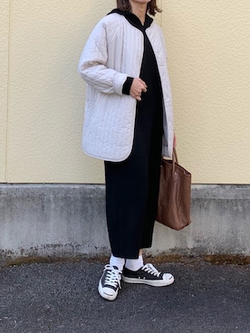 「ADAM ET ROPE'（アダムエロペ）のアイテム（その他アウター）」を使った、たろ☺︎さん（レディース・165cm）の秋コーディネート
