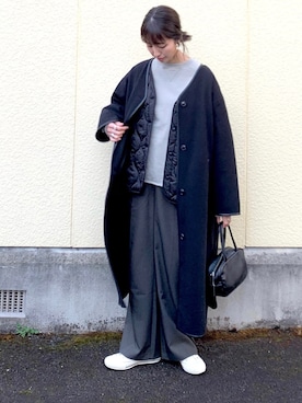 「URBAN RESEARCH Sonny Label（アーバンリサーチサニーレーベル）のアイテム（その他アウター）」を使った、たろ☺︎さん（レディース・165cm）の冬コーディネート