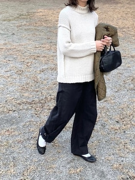 「KBF（ケイビーエフ）のアイテム（その他アウター）」を使った、たろ☺︎さん（レディース・165cm）の冬コーディネート