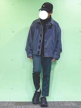 「stein」｜「アイテム（帽子）」を使った、RRR®︎さん（メンズ・169cm）の春コーディネート