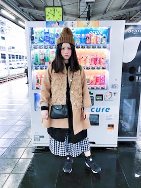 「Laula（ラウラ）のアイテム（その他アウター）」を使った、Katyさん（レディース・161cm）の春コーディネート