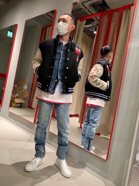 「diesel」｜「アイテム（ジャケット/アウター）」を使った、dieselk11museaさん（メンズ・165cm）の冬コーディネート