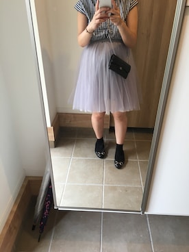 「tocco（トッコ）のアイテム（スカート）」を使った、astralberryさん（レディース・152cm）の夏コーディネート