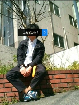 「FLASH REPORT（フラッシュリポート）のアイテム（ジャケット/アウター）」を使った、キイロトリ🐥さん（メンズ・173cm）の春コーディネート