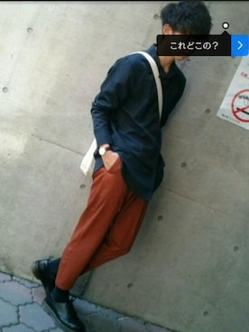 「Daniel Wellington（ダニエルウェリントン）の【Daniel Wellington】レザーバンド３６ＭＭ（アナログ腕時計）」を使った、キイロトリ🐥さん（メンズ・174cm）の秋コーディネート