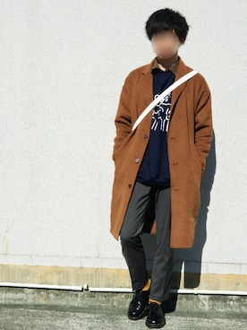 「新年一発目」｜「アイテム（その他シューズ）」を使った、キイロトリ🐥さん（メンズ・175cm）の冬コーディネート