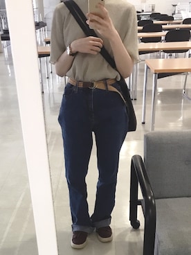 「Marc by Marc Jacobs（マークバイマークジェイコブス）のアイテム（アナログ腕時計）」を使った、pupp  yさん（レディース・159cm）の夏コーディネート