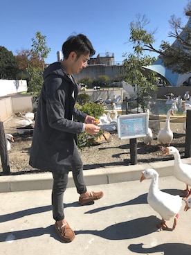 「Jackman（ジャックマン）のアイテム（ジャケット/アウター）」を使った、KUROさん（メンズ・174cm）の冬コーディネート